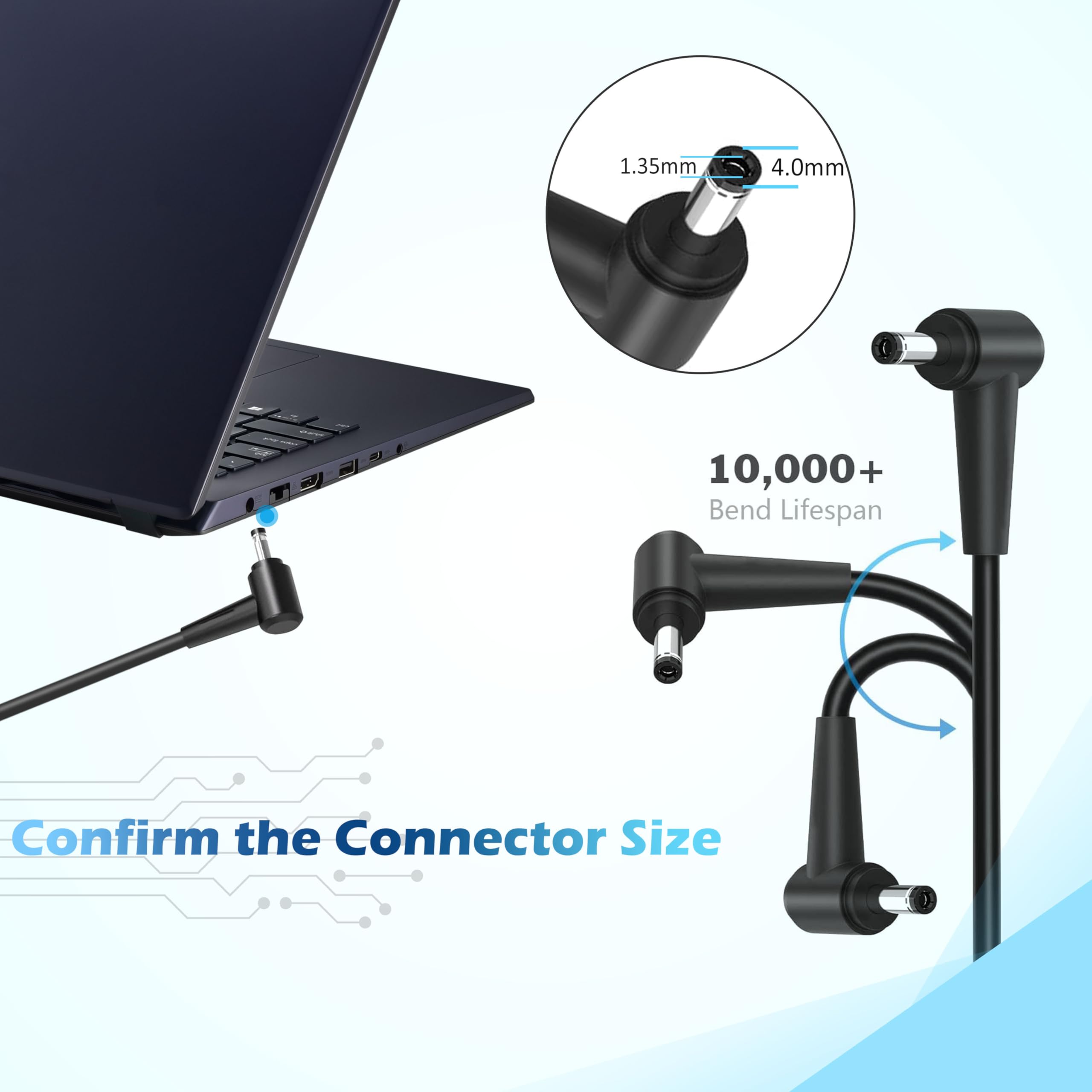 Amazon.com: RUIQIU 65W Laptop Charger Compatible with Asus